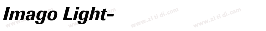 Imago Light字体转换
